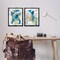 Stupell Industries Abstract Blue Gold Splash 2 pc Framed Floater Canvas Wall Art Set Design by Allison Ford
